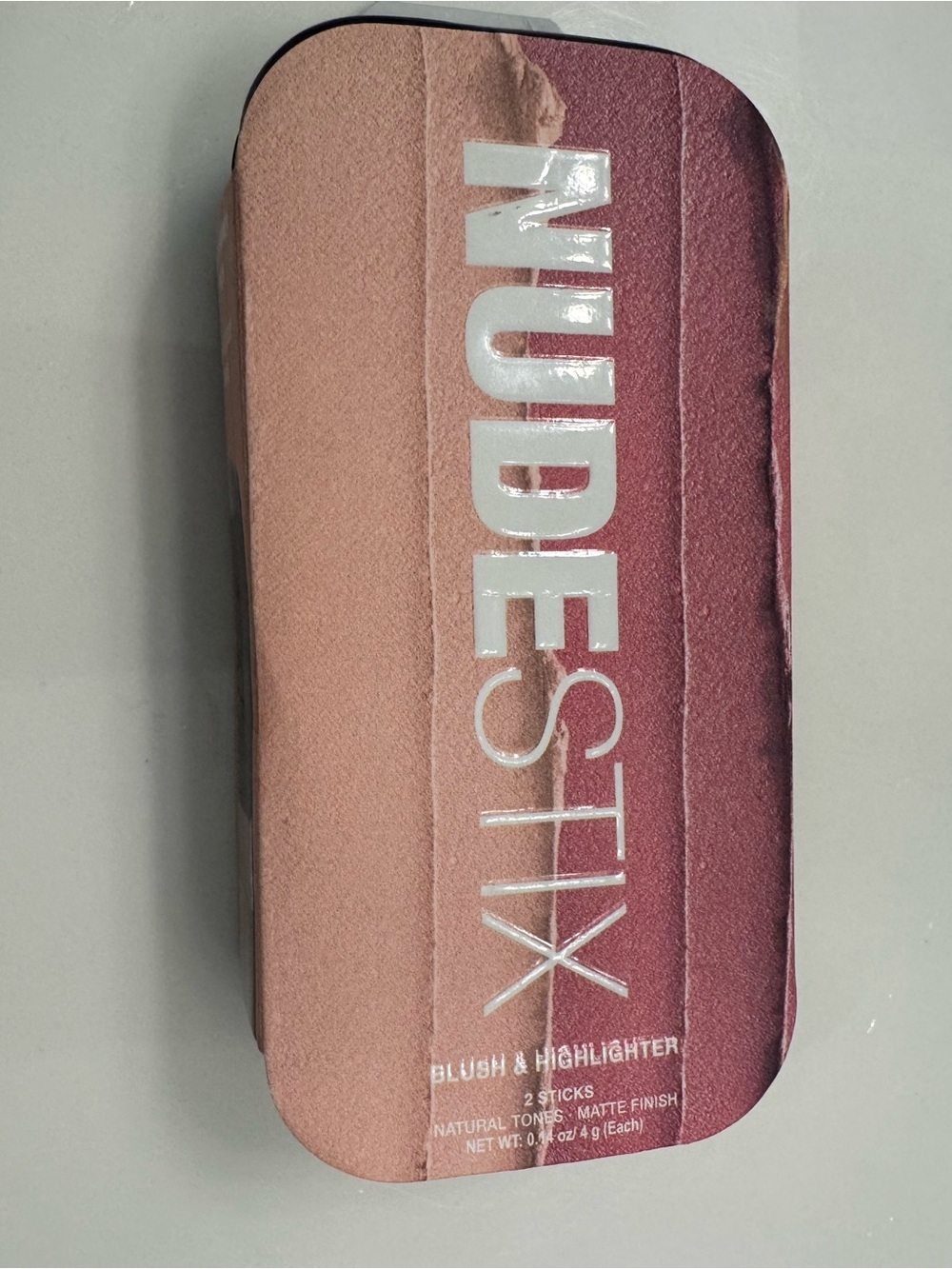 NUDESTIX Blush & Highlighter Duo - Pale Pink and Rose